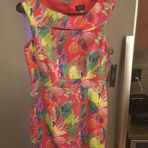 Tahari Women's Cutout Floral Sheath Dress